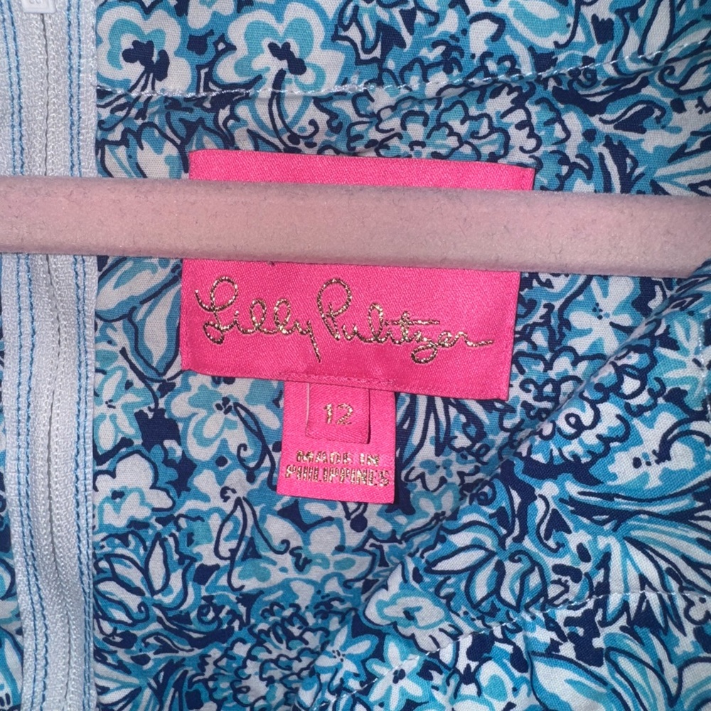 Lilly Pulitzer Blue Floral Dress